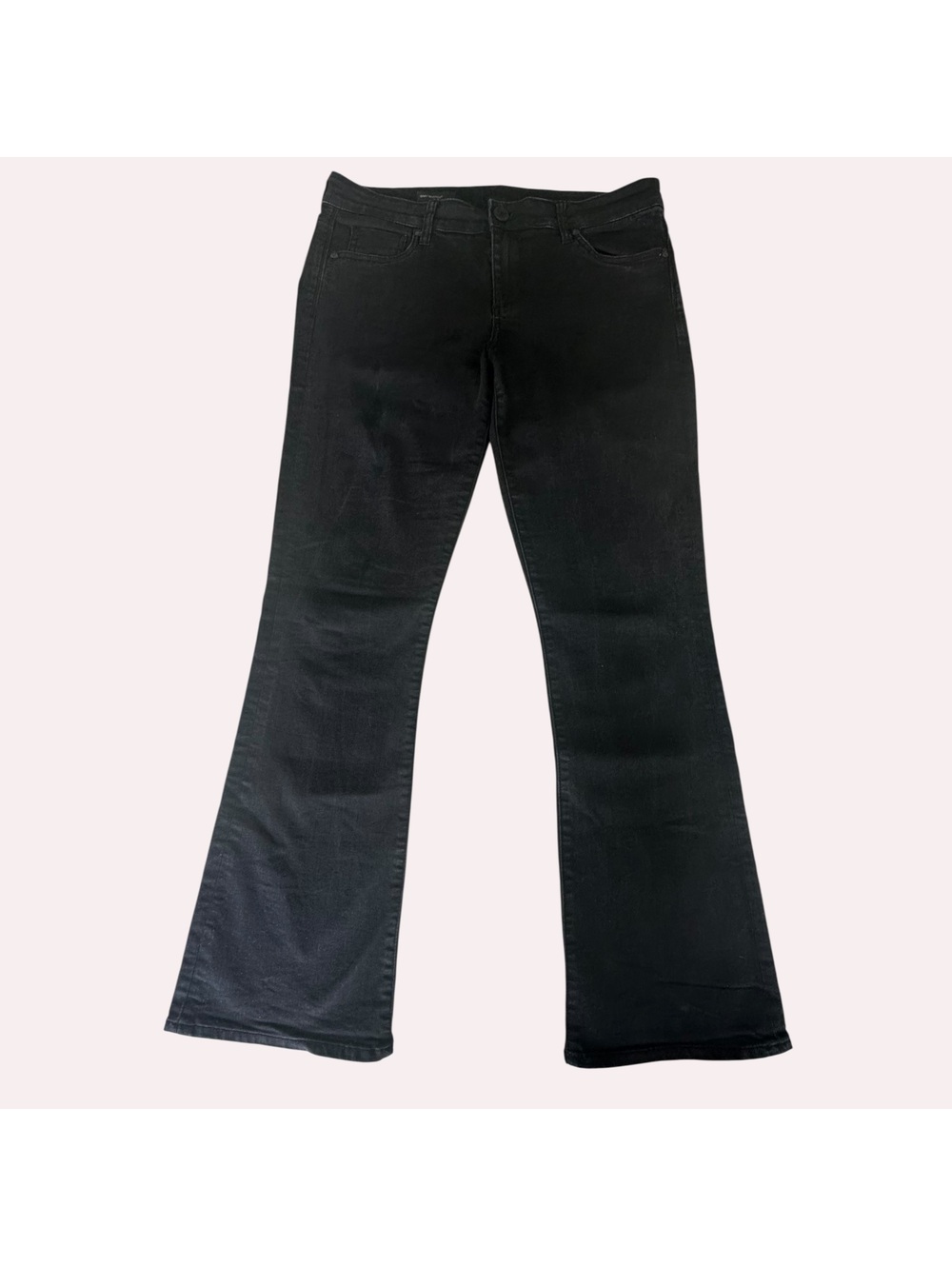 KUT From The Kloth Womens Black Baby Bootcut Jeans Stretch Denim Mid Rise SZ.10s